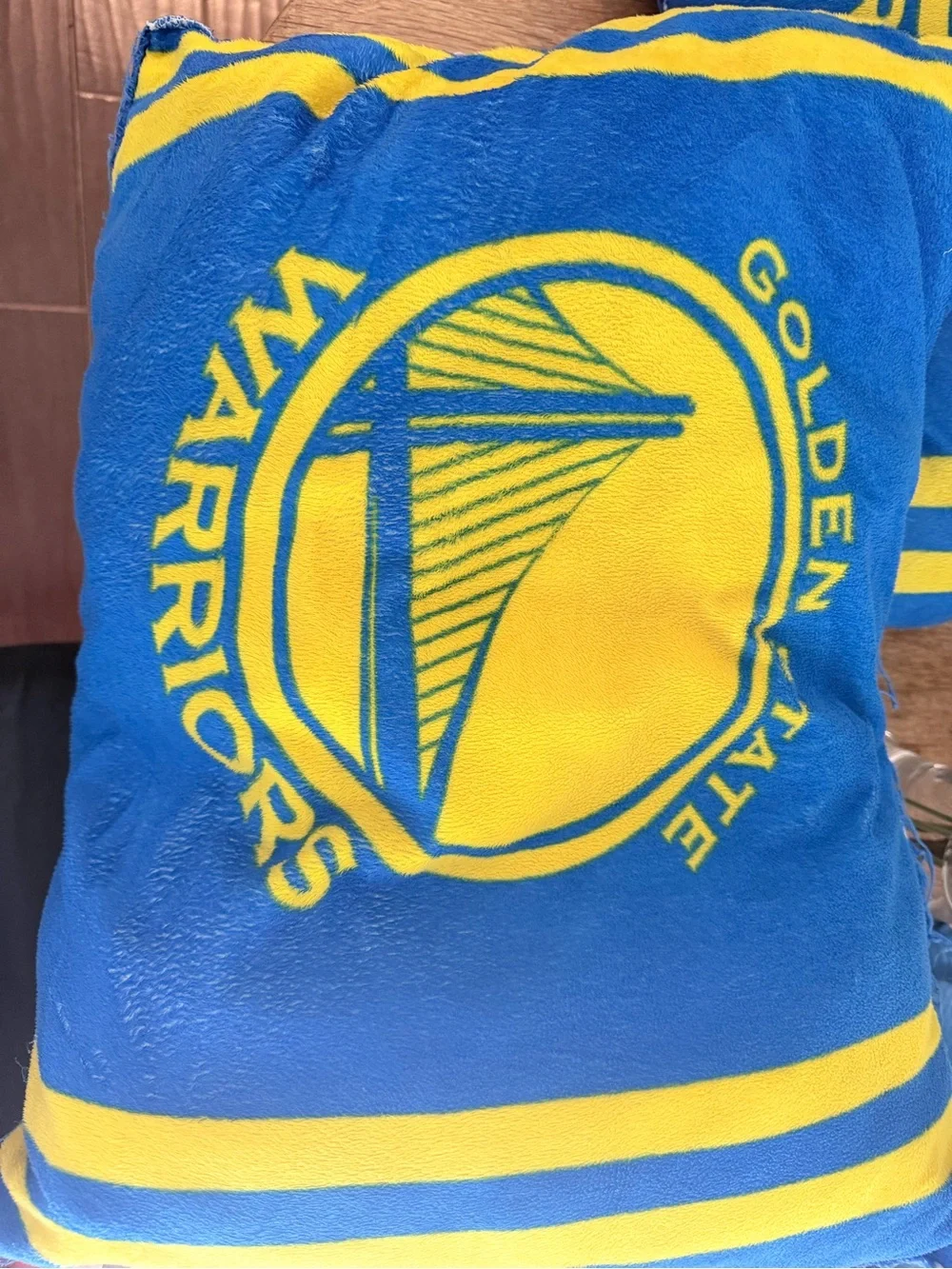 Stephen Curry Golden State Warriors Blue & Yellow Basketball Poster/Throw